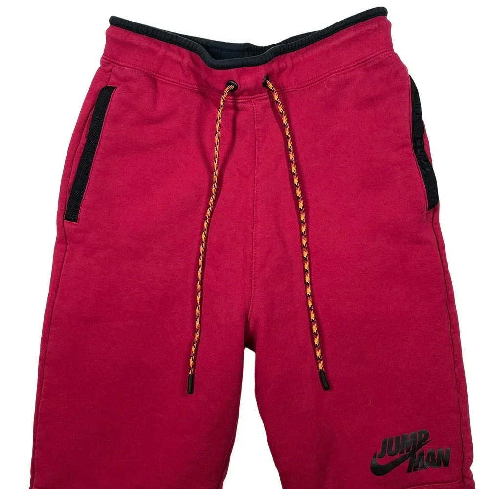 Jordan‎ Sweatpants Mens Small Red Jumpman Fleece Joggers DJ0260-652